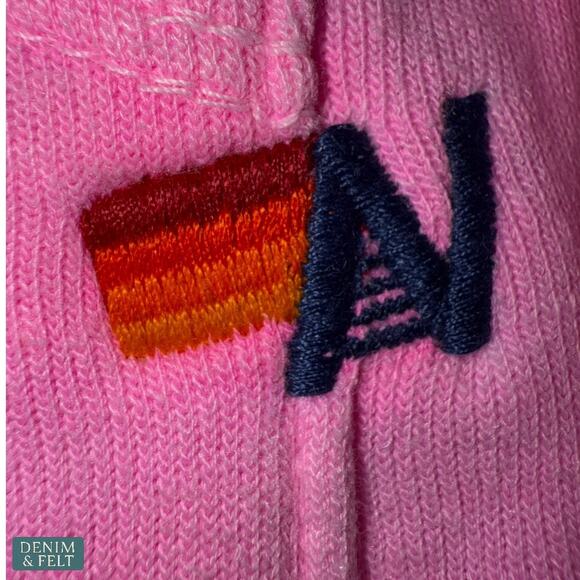 Aviator Nation Kid’s Smiley 2 Pullover Hoodie Neon Pink Size 14 Unisex - Picture 7 of 11